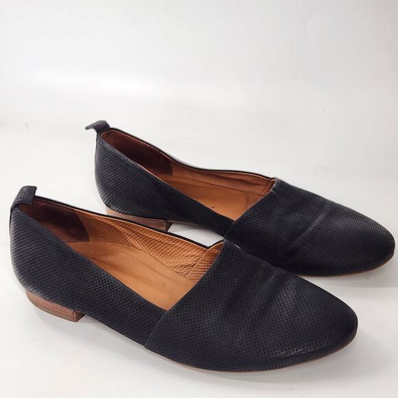 Paul Green Naomi Loafers Leather Slip On Shoes Comfort Womens 6 Black Preppy - Picture 1 of 8